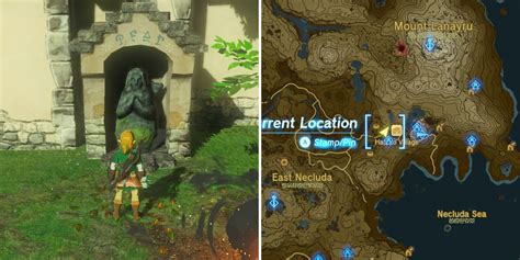 where is hateno village|hateno village statue.